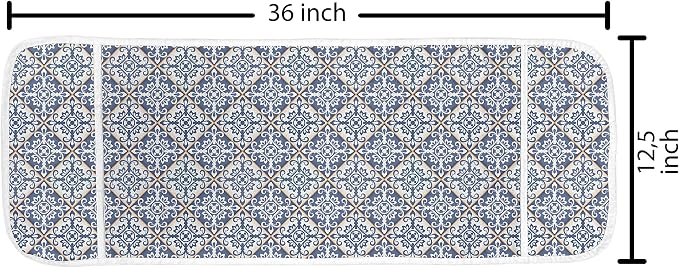 Ambesonne Moroccan Microwave Oven Cover, Azulejo Ceramic Pattern - Image 2