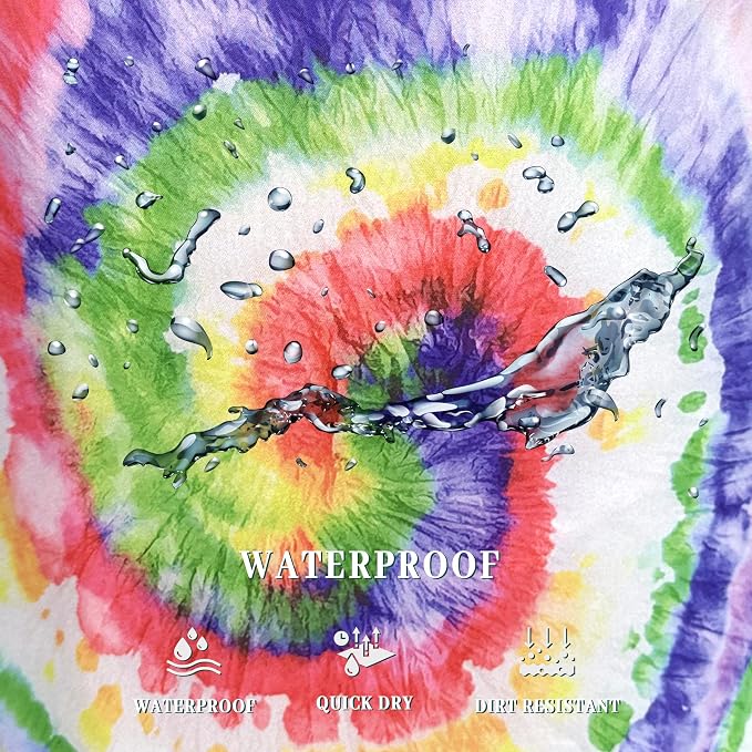 Tie Dye Laundry Hamper Rainbow Colorful Laundry Basket - Image 5