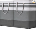 BOOMIBOO 2 Pack Large Laundry Basket, Waterproof Freestanding Laundry Hamper by BOOMIBOO