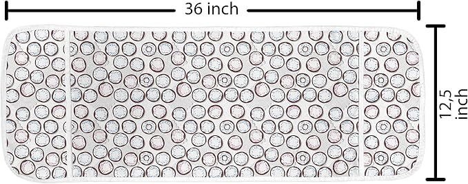 Ambesonne Dessert Microwave Oven Cover, Donuts Patterns - Image 2