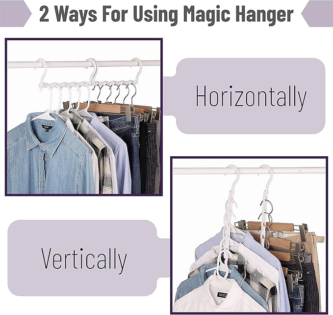 Mr. Pen- Space Saving Hangers for Clothes, Bulk Plastic Multi Clothes Hangers - Image 4