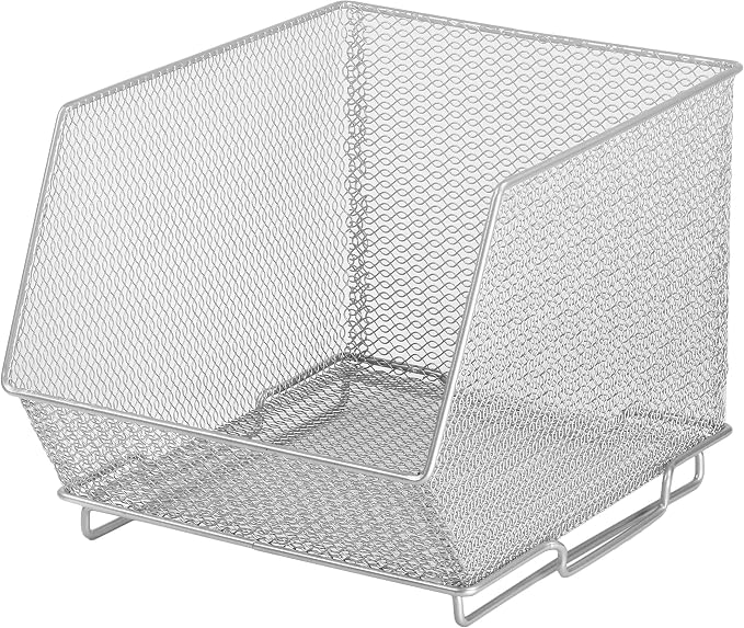 YBM Home Mesh Stacking Bin Storage Containers by YBMHome