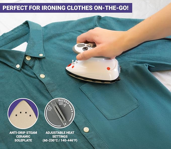 The Quilted Bear Mini Steam Iron - Image 3