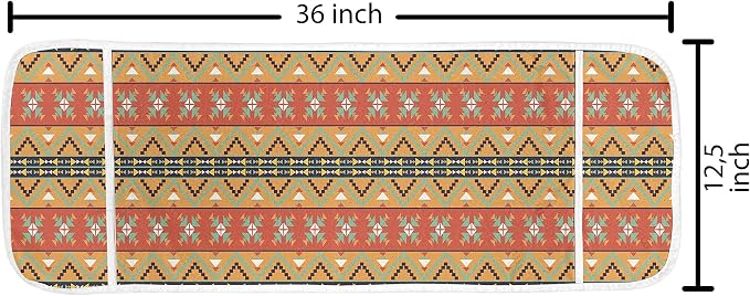 Ambesonne Abstract Microwave Oven Cover, Colorful Geometric Pattern of Bohemian - Image 2