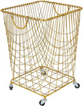 Deco 79 Metal Square Storage Cart by Deco79