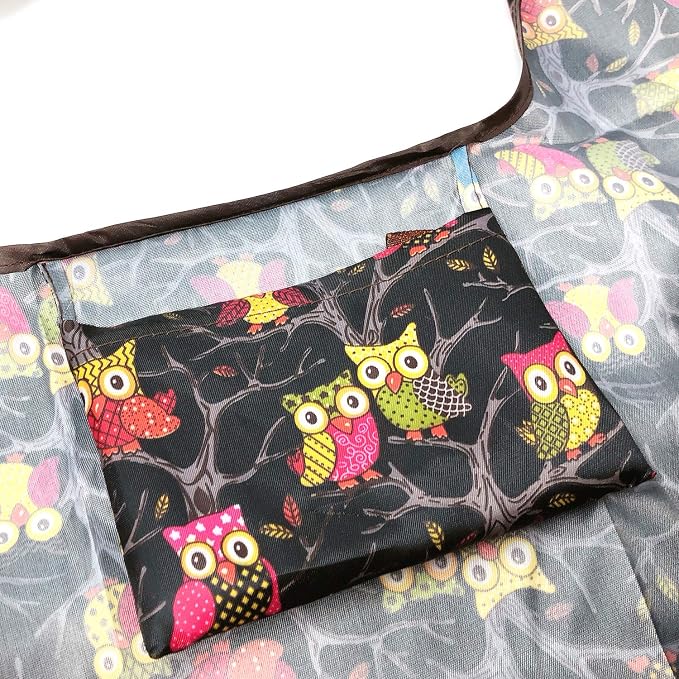 allydrew Large Foldable Tote Nylon Reusable Grocery Bag - Image 2