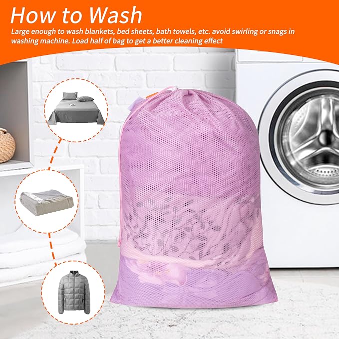 Polecasa Heavy Duty Large Mesh Laundry Bags - Image 6