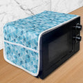Ambesonne Blue Microwave Oven Cover, Geometric Pattern by Ambesonne