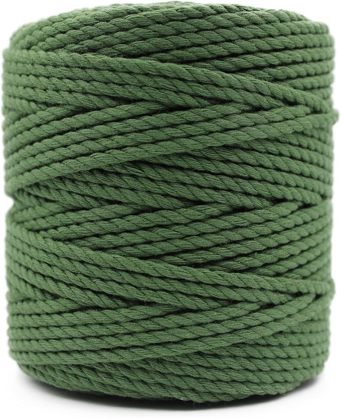 3 Ply Twisted Macrame Cord 3mm x 109Yards 100% Natural Cotton Like Macrame Rope - Image 5