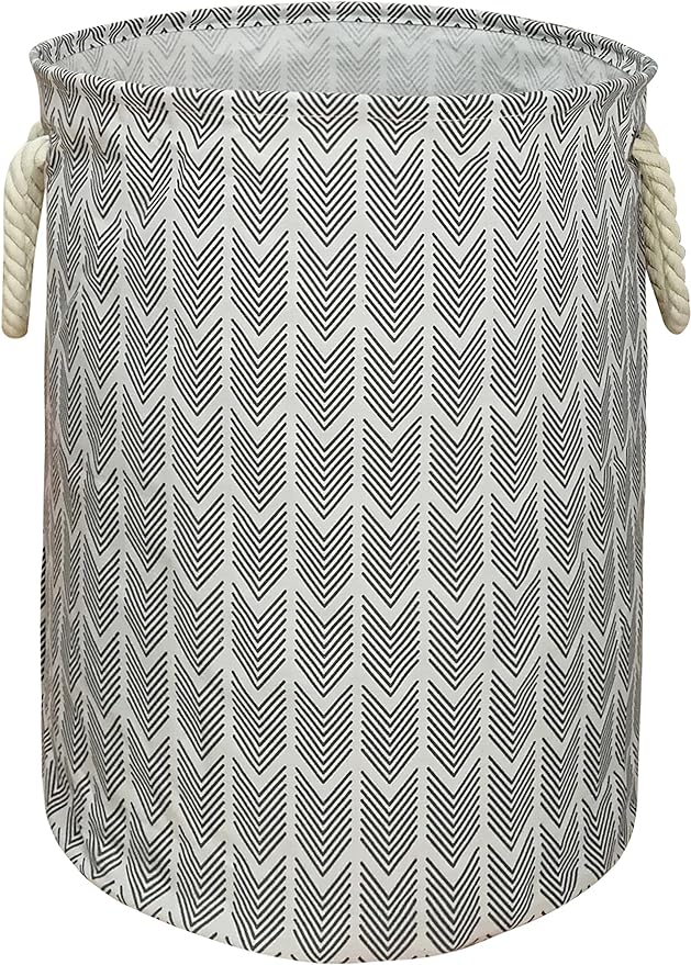 Round Laundry Basket Storage Bins Nursery Hamper Gift Baskets by VAIVUSTO