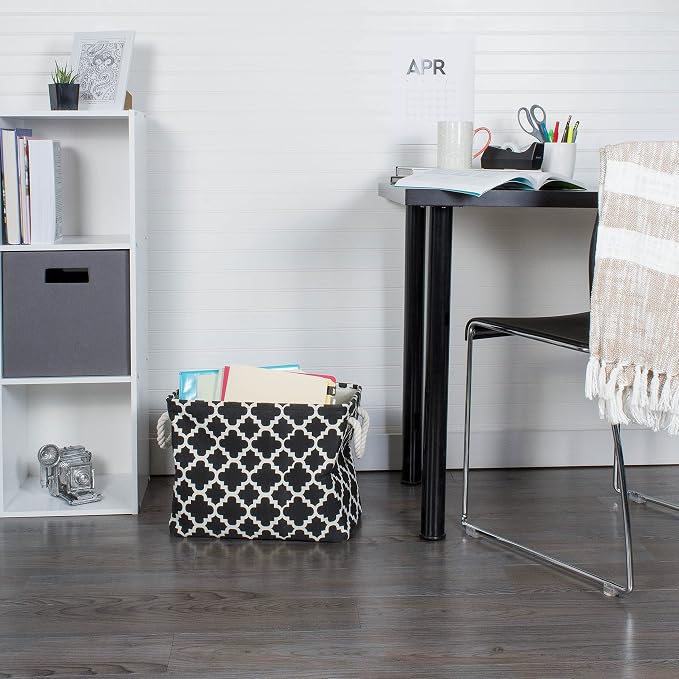 DII Polyester Container with Handles, Lattice Storage Bin - Image 4