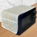 Ambesonne Beige Microwave Oven Cover, Chevron Stripe by Ambesonne