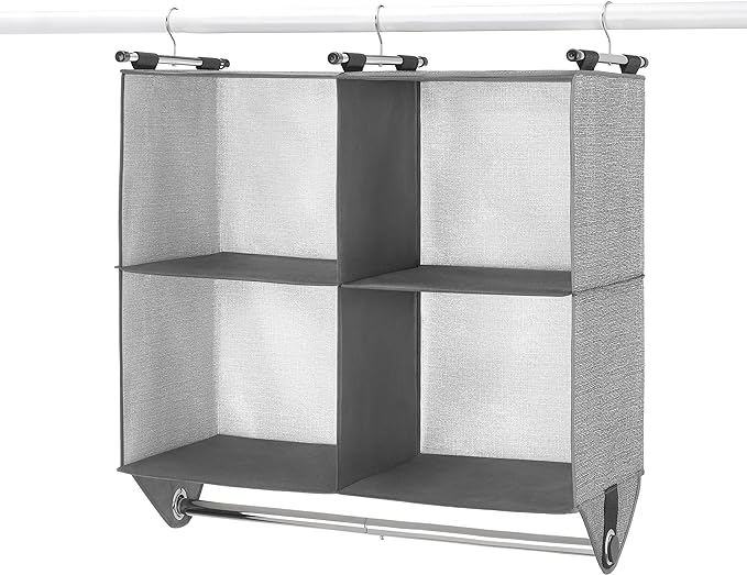Whitmor 4 Section Fabric Closet Organizer Shelving by Whitmor