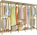 H5 Large Wire Garment Rack, Heavy Duty Clothes Racks, Wardrobe Closet Rack by Higeego