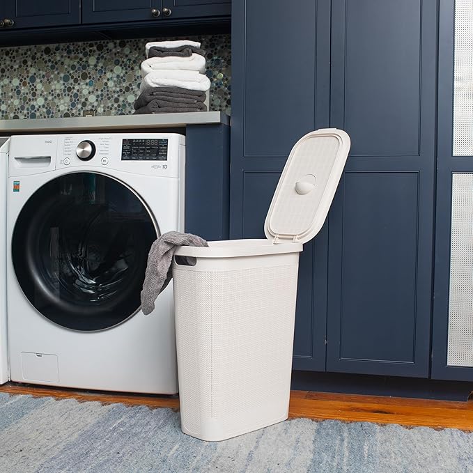 Mind Reader Slim Laundry Hamper - Image 2