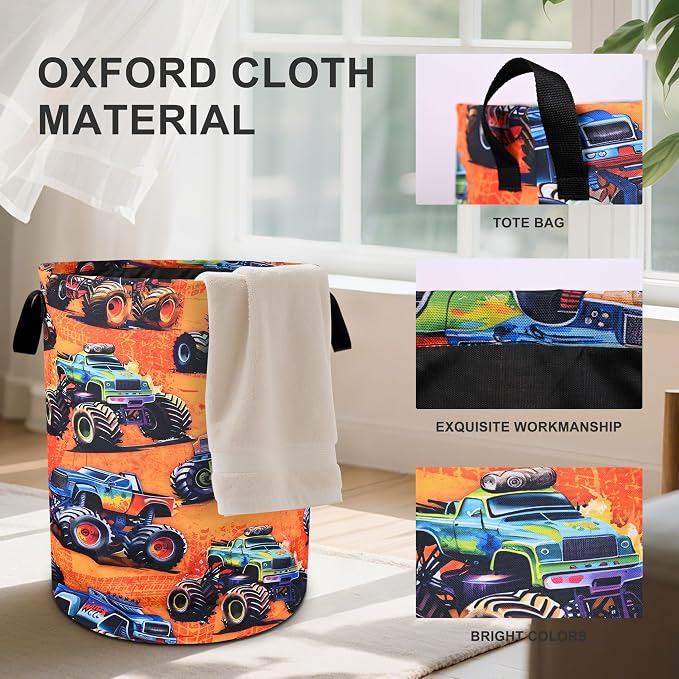 Monster Truck Laundry Basket Laundry Hamper - Image 2