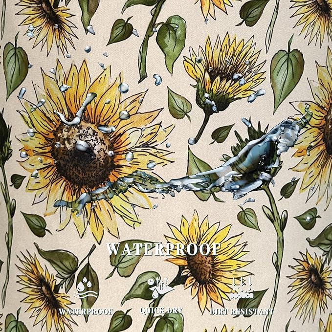 Retro Sunflower Laundry Hamper Yellow Flowers Laundry Basket - Image 5
