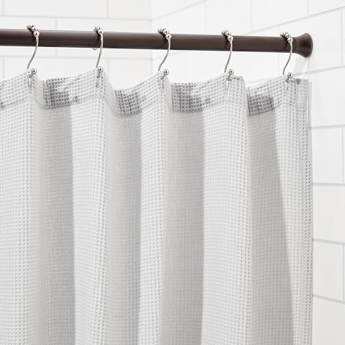 Amazon Basics Shower Curtain Tension Rod, Adjustable Length - Image 6