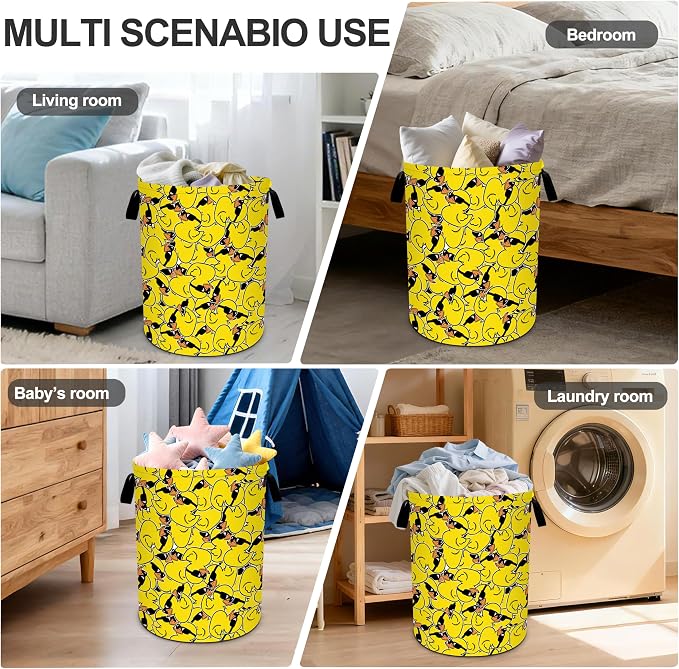 Duck Laundry Basket Storage Bin Foldable Laundry Hamper Clothes Storage Bucket - Image 6