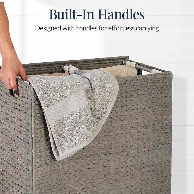 Best Choice Products Large Double Laundry Hamper - Image 6