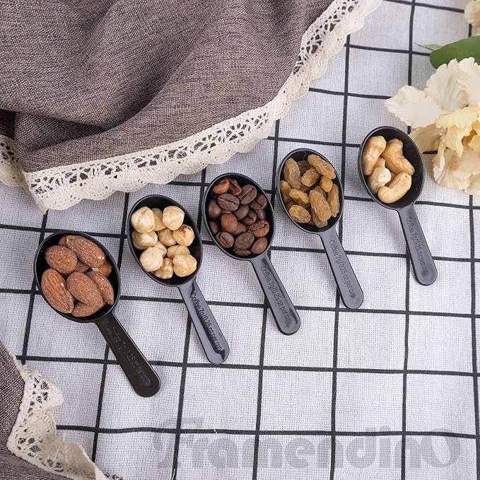 Framendino, 5 Pack Plastic Coffee Measuring Spoons Short Handle Scoops - Image 6