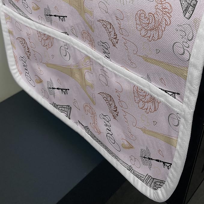 Ambesonne Paris Microwave Oven Cover, Eiffel Tower Sketch - Image 3