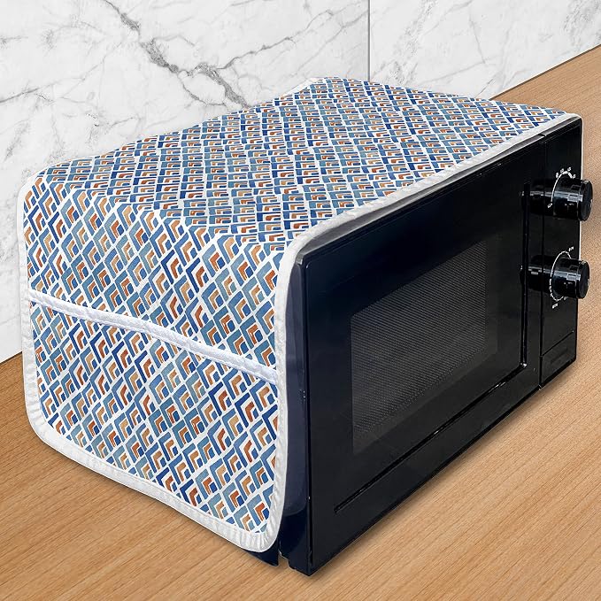 Ambesonne Japanese Microwave Oven Cover, Geometric Chevron Repeating Pattern in by Ambesonne