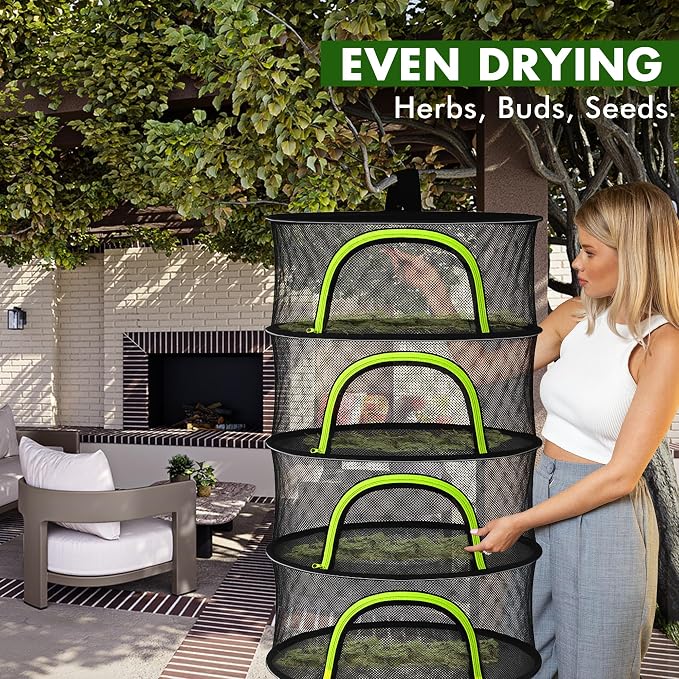 Herb Drying Rack Hanging Mesh 2 Layer 18" - Image 7