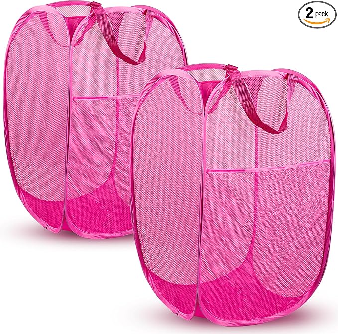 DUCOO Pop Up Hamper, Foldable Mesh Laundry Basket by Unknown