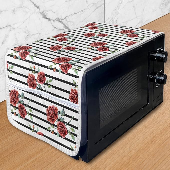Ambesonne Watercolor Microwave Oven Cover, Rose Pattern by Ambesonne
