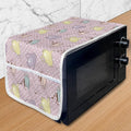 Ambesonne Tea Party Microwave Oven Cover, Polka Dots Background by Ambesonne