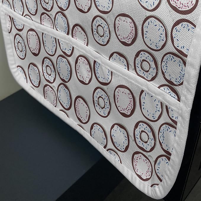Ambesonne Dessert Microwave Oven Cover, Donuts Patterns - Image 3