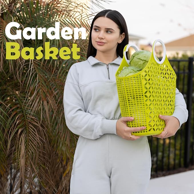Fox Run Lime Garden Harvest Basket - Image 4