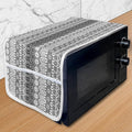 Ambesonne Nordic Microwave Oven Cover, Knitting Theme Chevron Pixel Art Pattern by Ambesonne