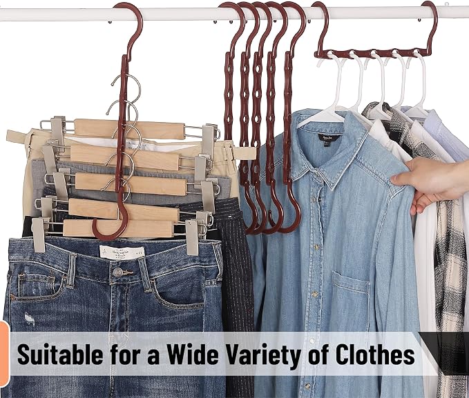 Mr. Pen- Space Saving Hangers for Clothes, Autumn Colors, Plastic Multi Clothes - Image 7