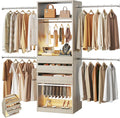 Closet System, 4-8FT Closet Organizer by HUAHUU