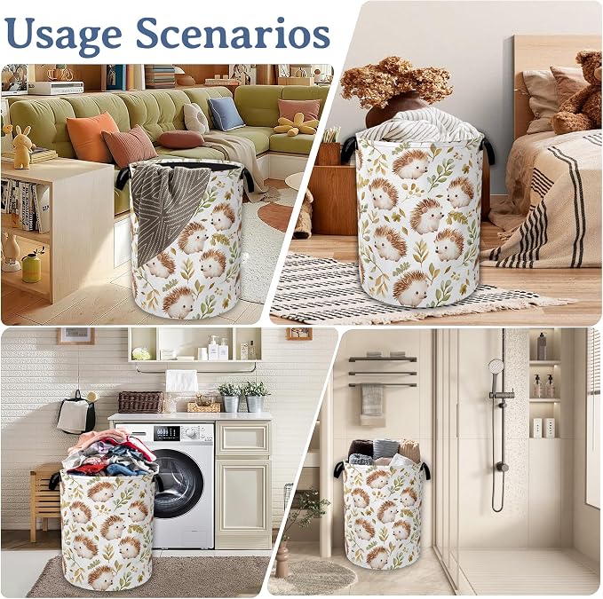 Cute Hedgehog Laundry Basket, Oxford Cloth Laundry Hamper - Image 7