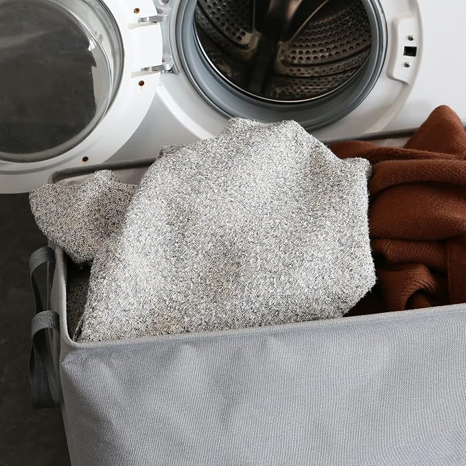 Hinwo 102L XXL Storage Bins, Foldable Clothes Storage Baskets - Image 3