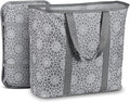 JOMOLA Collapsible Laundry Caddy 80L Large Foldable Laundry Basket Grey by JOMOLA