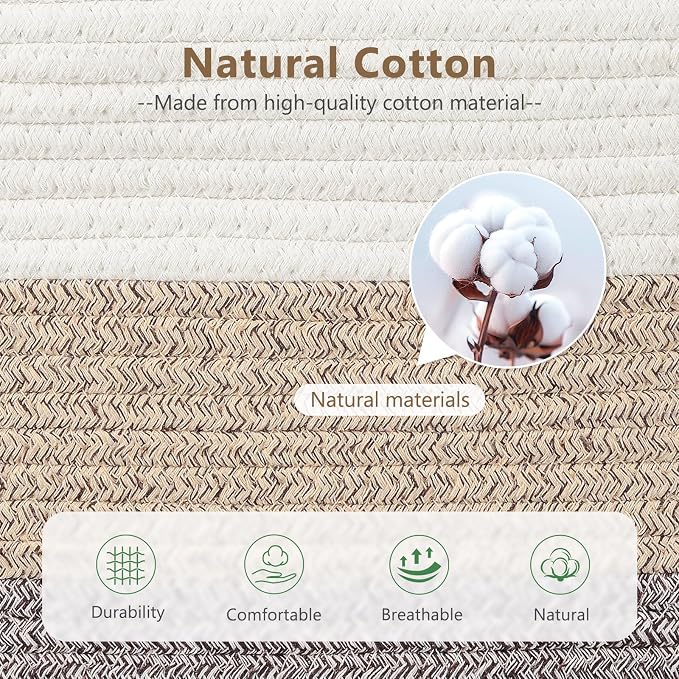 Cotton Rope Basket, Storage Baskets - Image 2