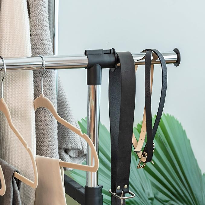 IRIS USA Portable Double-Rod Height Adjustable Clothes Rack - Image 8