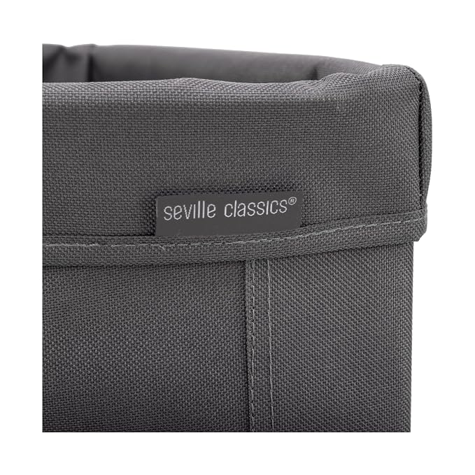 Seville Classics Large Commercial Heavy Duty Rolling Steel Frame Laundry Hamper - Image 5