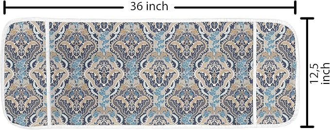 Ambesonne East Microwave Oven Cover, Vintage Eastern Abstract Floral Pattern - Image 2