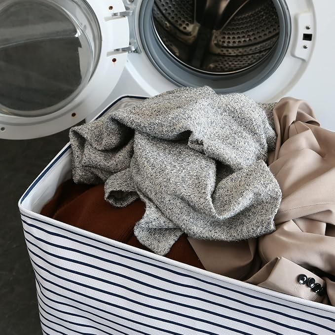 Hinwo 102L XXL Storage Bins, Foldable Clothes Storage Baskets - Image 3