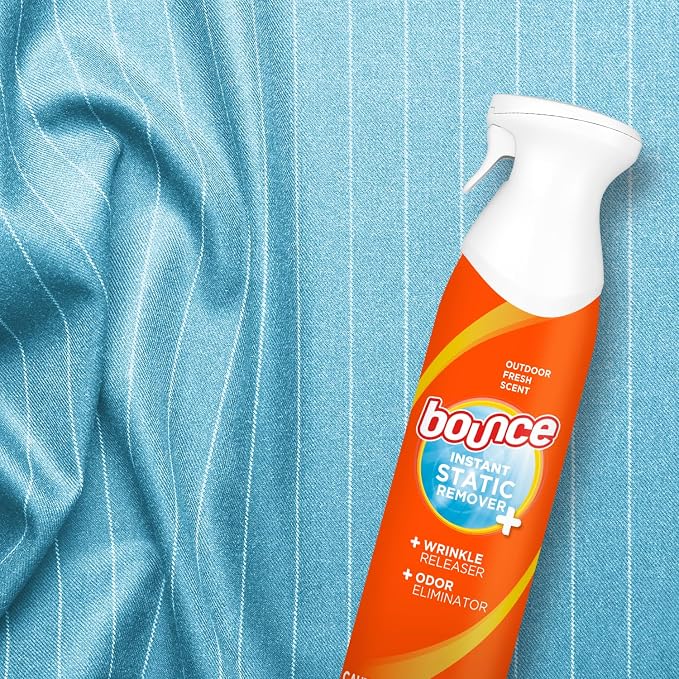 Bounce 3 in 1 Instant Anti Static Spray & Wrinkle Release, Odor Eliminator & - Image 8