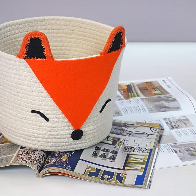 T&T Homewares Orange Fox Storage Basket - Image 7