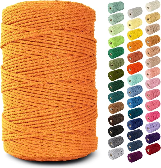 Nook Theory Macrame Cord - 3mm 220 Yards Cotton Rope by NookTheory