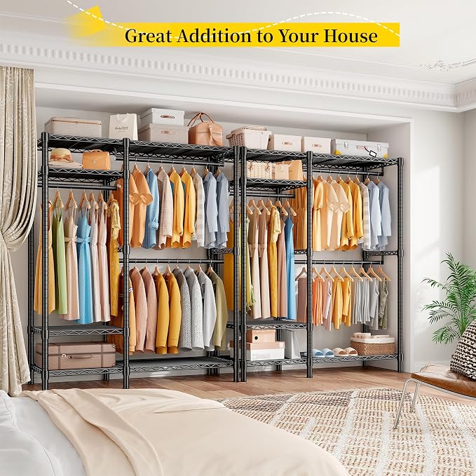 Raybee Clothes Rack Heavy Duty Loads 780LBS Clothing Racks - Image 5