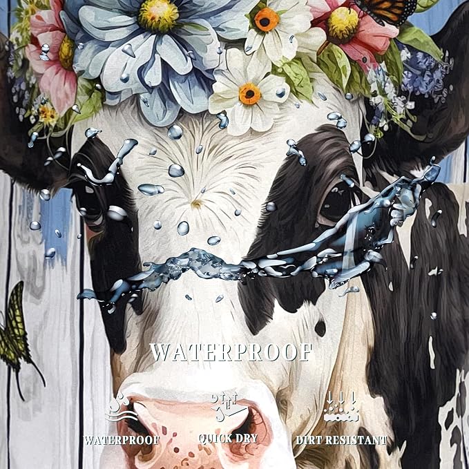 Cute Cow Laundry Basket Foldable Oxford Cloth Animal Cows Laundry Hamper - Image 5