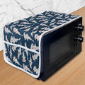Lunarable Shark Microwave Oven Cover, Smiling Hammerhead Pattern in the Ocean by Lunarable